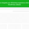 WhatsApp Chat WordPress